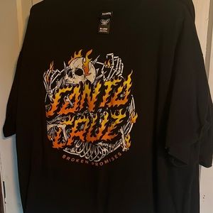 Santa Cruz x Broken Promises Bones & Fire tee